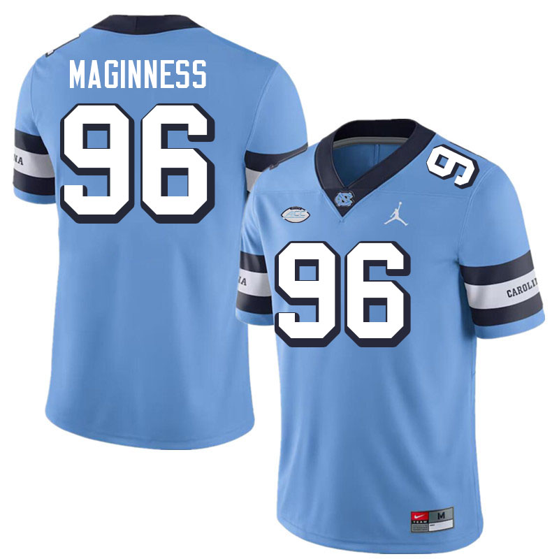 Men #96 Tom Maginness North Carolina Tar Heels College Football Jerseys Stitched-Throwback